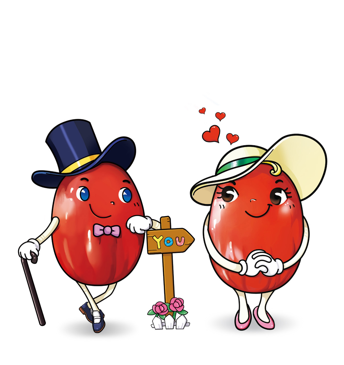 德润蜜枣食品系列插画创作