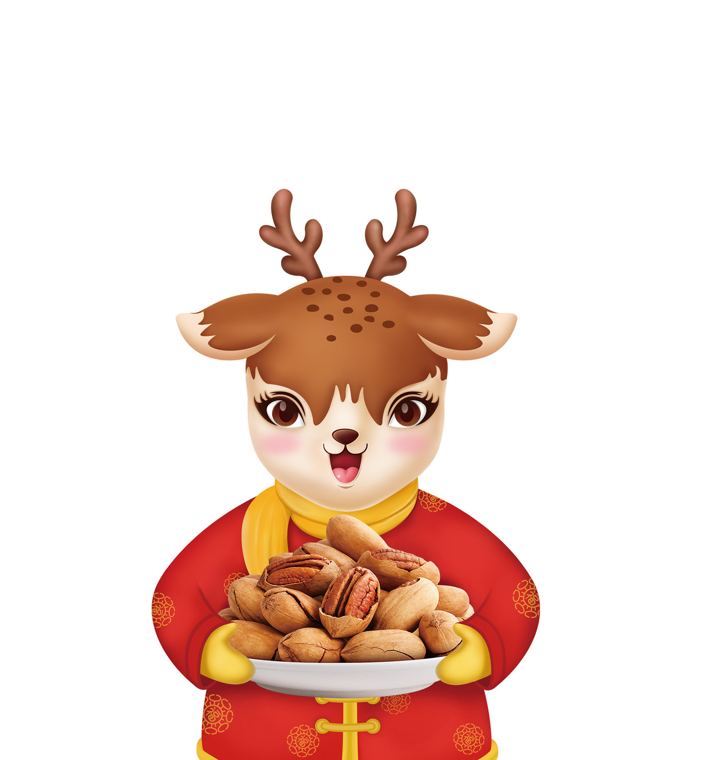 恒大酒店集团坚果插画创作